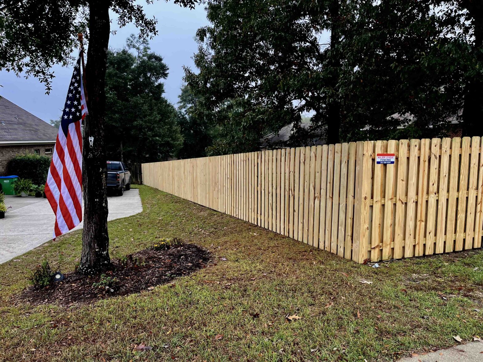 Photo of a Mobile AL wood fence