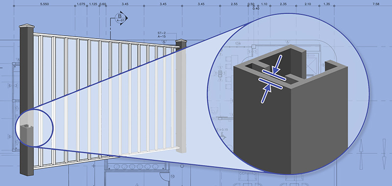 Mobile Alabama Aluminum fence Posts installation company