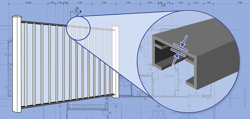 Mobile Alabama Aluminum fence Rails installation company