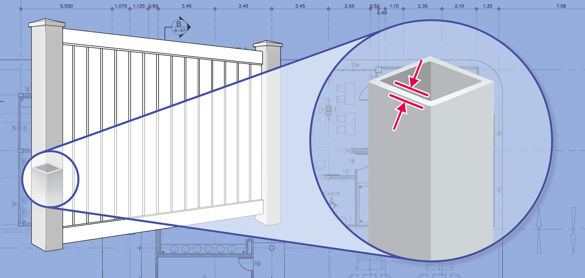 Mobile Alabama Vinyl fence Posts installation company
