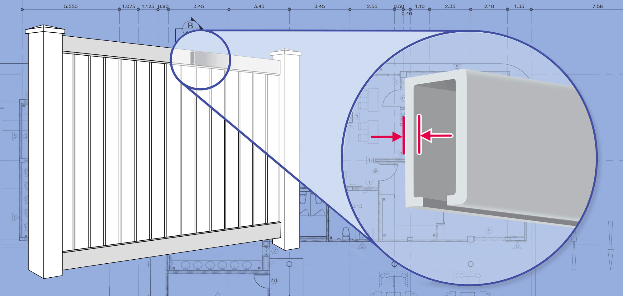 Mobile Alabama Vinyl fence Rails installation company