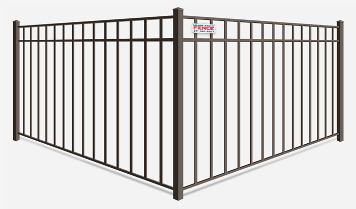Strong aluminum 3 rail pool fence contractor in Mobile Alabama