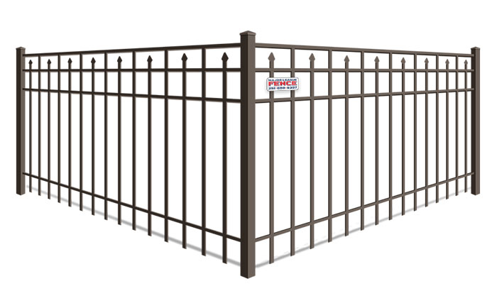 Alternating picket aluminum fence contractor in Mobile Alabama