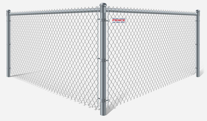 Galvanized chain link fence contractor in Mobile Alabama