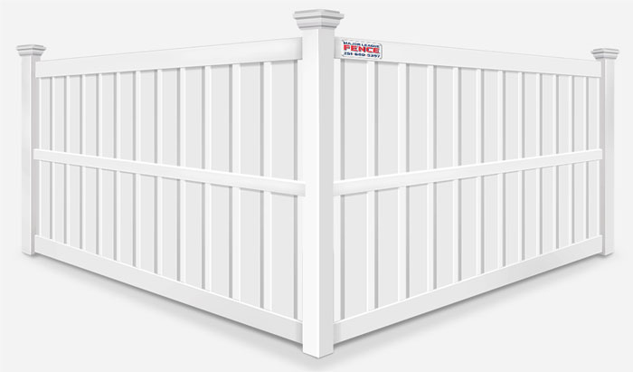 Semi-privacy privacy vinyl pool fence company in Mobile Alabama