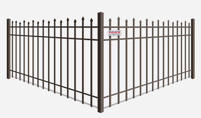 Alternating picket ornamental steel fence company in Mobile Alabama