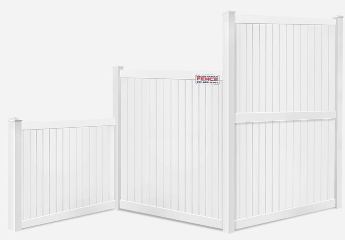Vinyl fence height options Mobile Alabama